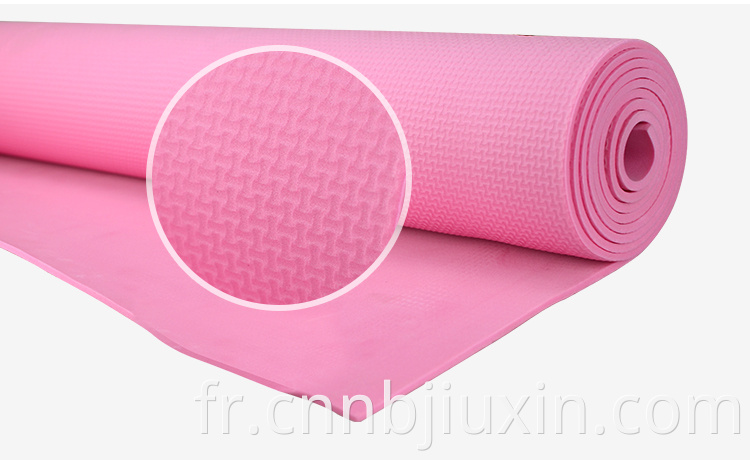 Tapis de yoga pliable sportif confortable de 4 mm d'épaisseur